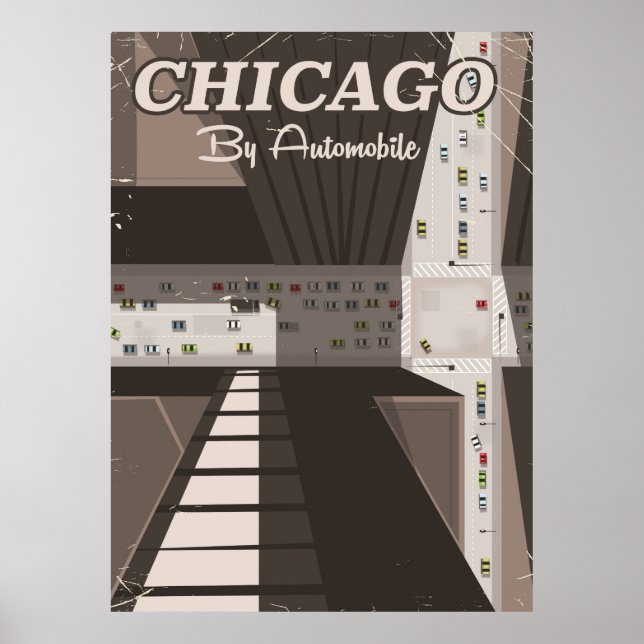 Affiche de voyage de Chicago City (Devant)