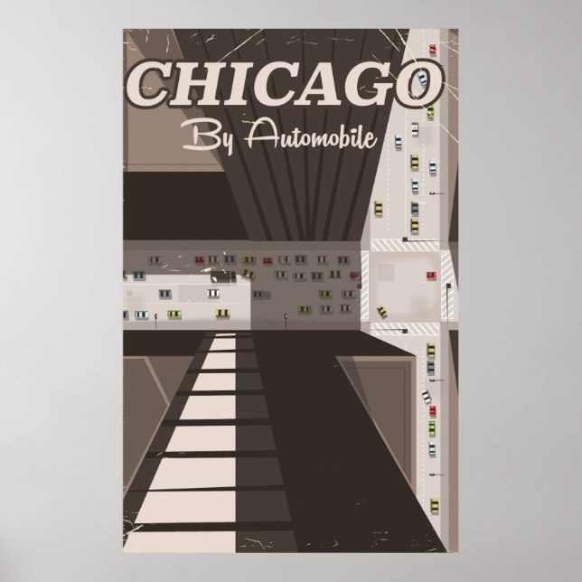 Affiche de voyage de Chicago City (Devant)