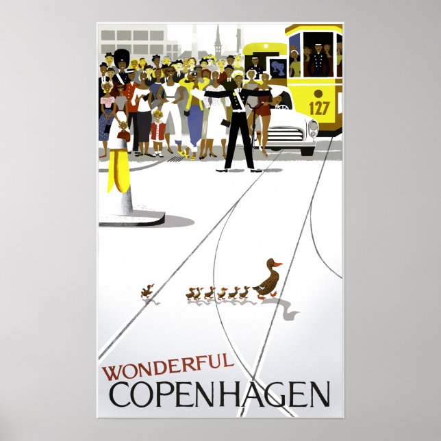Affiche de voyage de Copenhague (Devant)