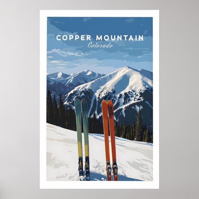 Affiche de voyage de Copper Mountain Colorado Moun (Devant)