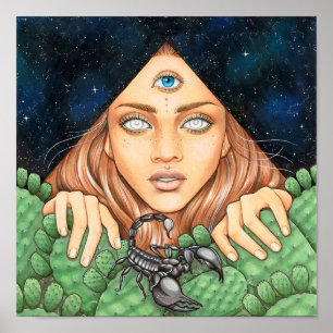 Affiche de voyage de désert