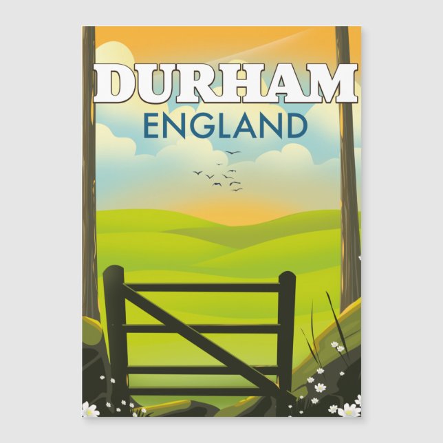 Affiche de voyage de Durham Angleterre (Devant)