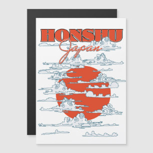Affiche de voyage de Honshu Japon