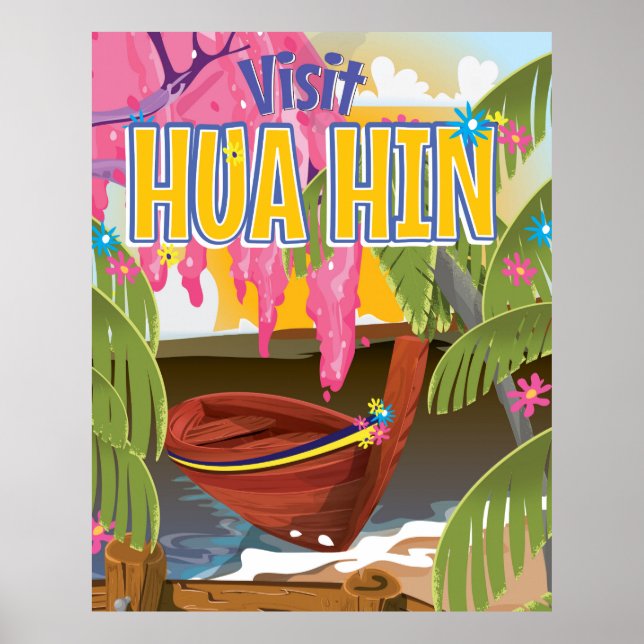 Affiche de voyage de Hua Hin Thaïlande (Devant)