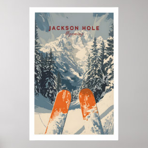 Affiche de voyage de Jackson Hole - Wyoming 1