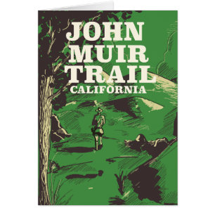 Affiche de voyage de John Muir Trail en Californie