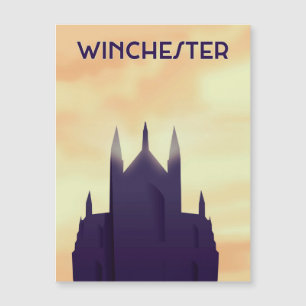 affiche de voyage de la cathédrale de Winchester