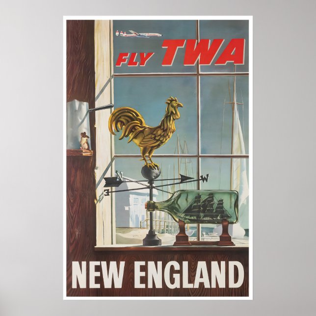 Affiche de voyage de la Nouvelle-Angleterre Art im (Devant)