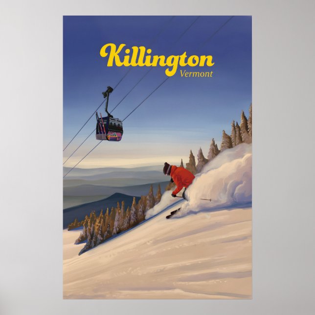 Affiche de voyage de la station de ski Killington  (Devant)