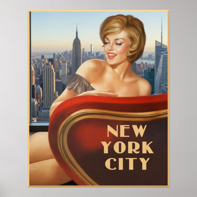 Affiche de voyage de la ville de New York  (Devant)