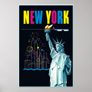 Affiche de voyage de la ville de New York