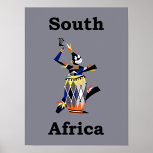 Affiche de voyage de l'Afrique du Sud