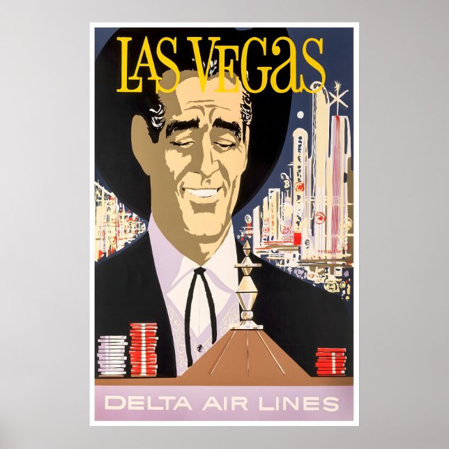 Affiche de voyage de Las Vegas Art Nevada Impressi (Devant)