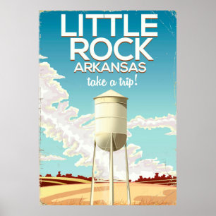 Affiche de voyage de Little Rock Arkansas