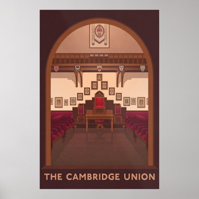 Affiche de voyage de l'Union de Cambridge (Devant)