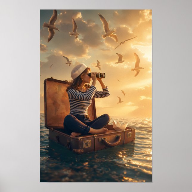 Affiche de Voyage de Merveille sur la Mer Dorée (Devant)
