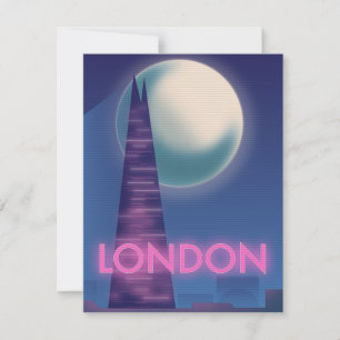 Affiche de voyage de Neon Londres