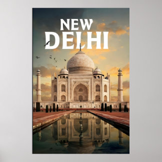 Affiche de voyage de New Delhi