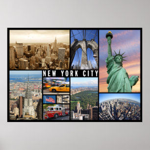 affiche de voyage de new york