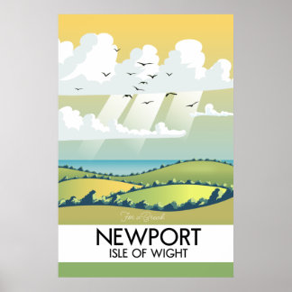 Affiche de voyage de Newport Isle of Wight.