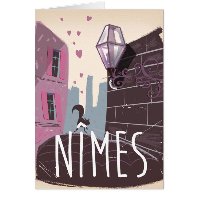 Affiche de voyage de Nîmes France (Devant)