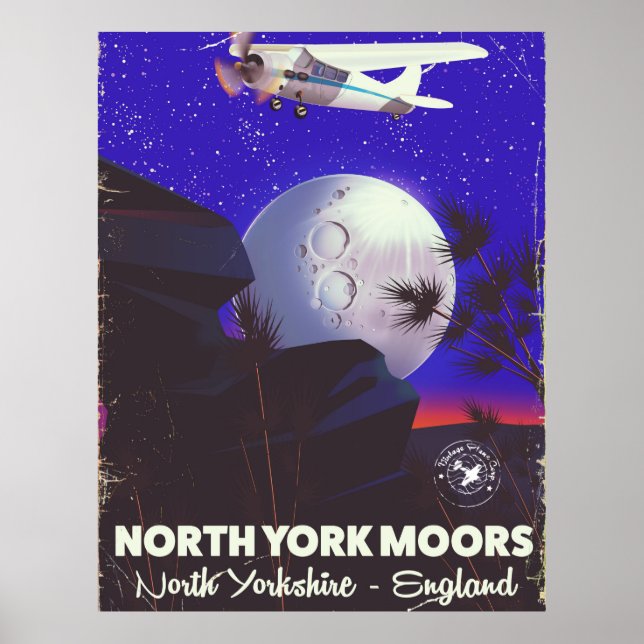 Affiche de voyage de North York Moors Angleterre (Devant)