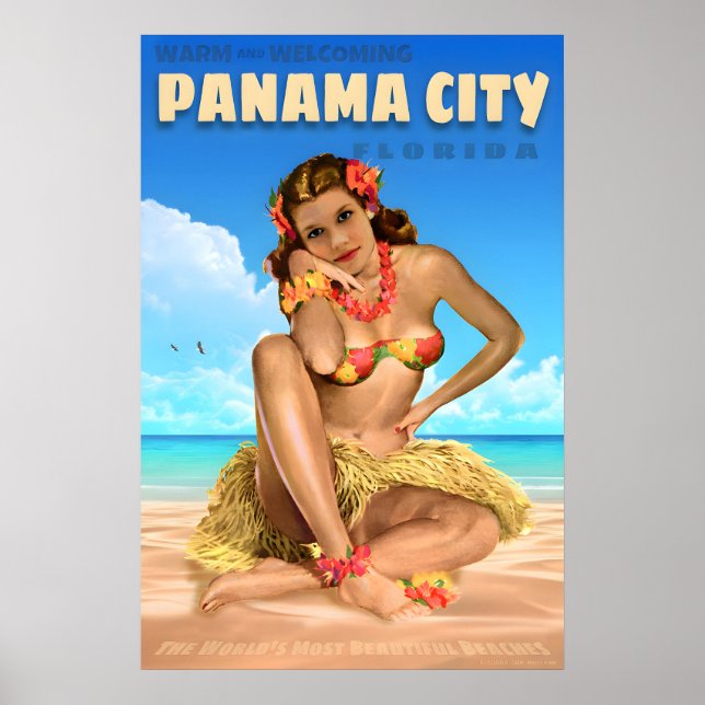 Affiche de voyage de Panama City Floride Sea Eagle (Devant)