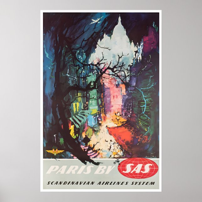 Affiche de voyage de peinture de Paris Art françai (Devant)