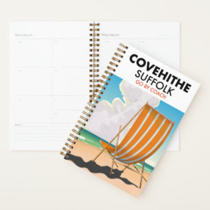 Affiche de voyage de plage suffolée Covehithe