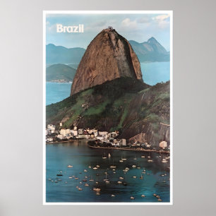 Affiche de voyage de Rio de Janeiro Photo Art Brés