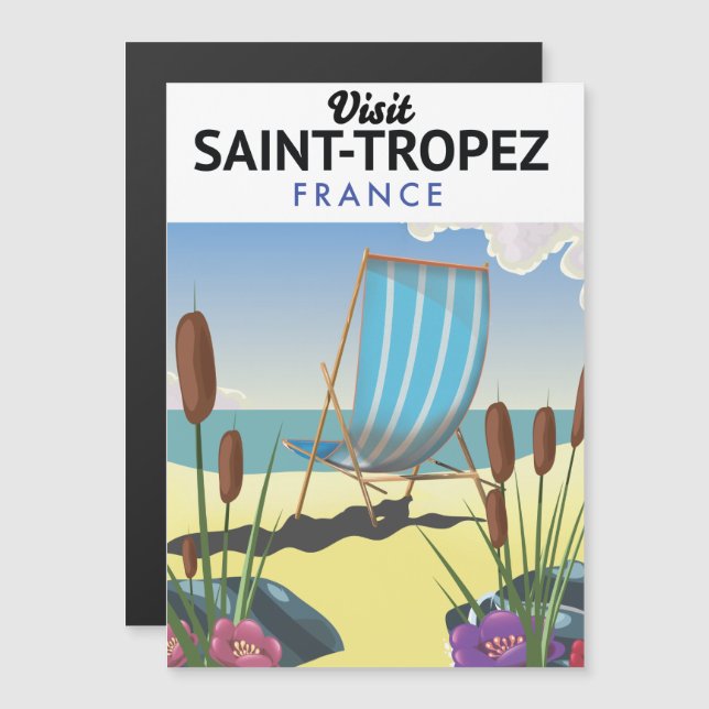 Affiche de voyage de Saint-Tropez France (Devant / Derrière)
