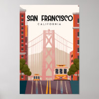 Affiche de voyage de San Francisco