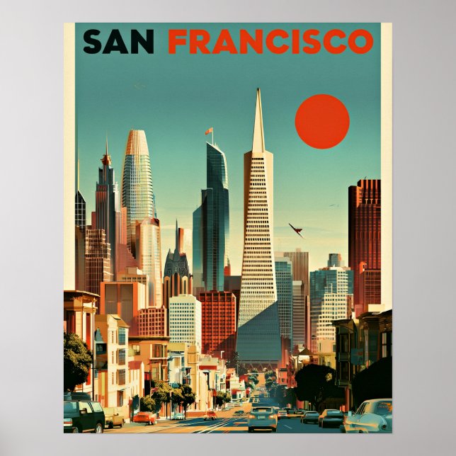 Affiche de voyage de San Francisco (Devant)
