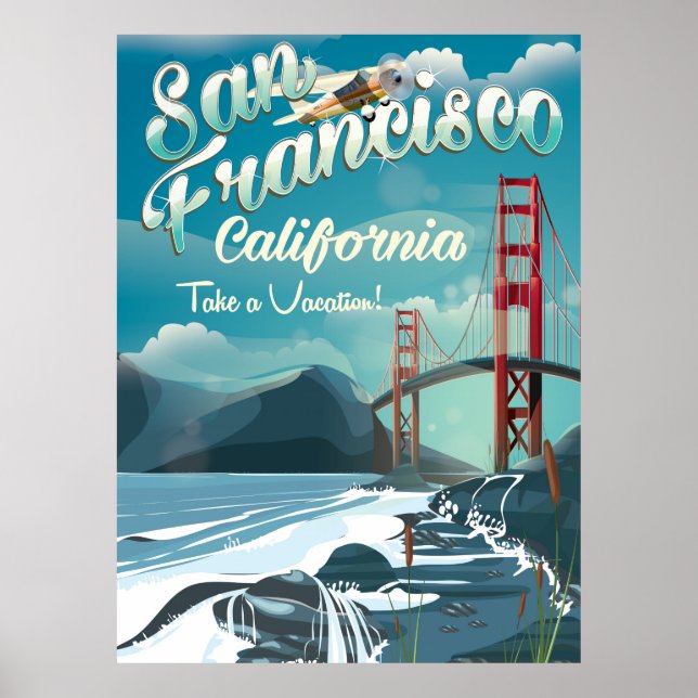 Affiche de voyage de San Francisco Vacation (Devant)
