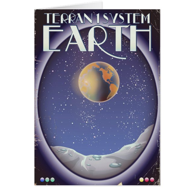 Affiche de voyage de science-fiction Terran 1 Syst (Devant)
