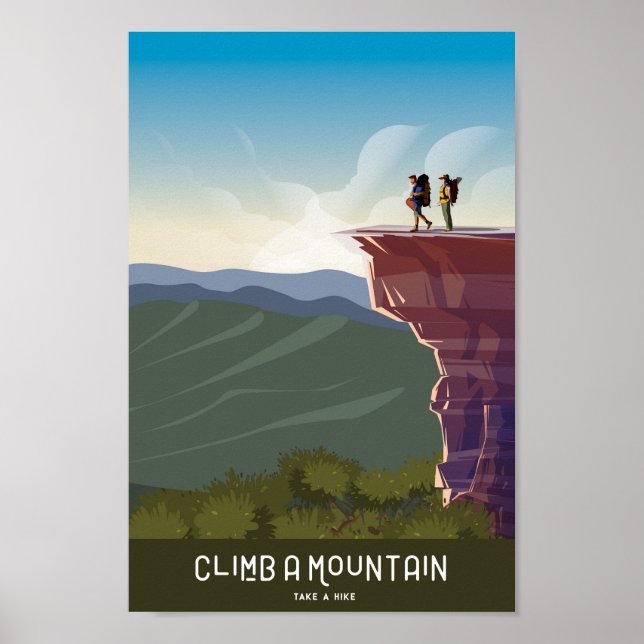 affiche de voyage de sentier appalachien (Devant)