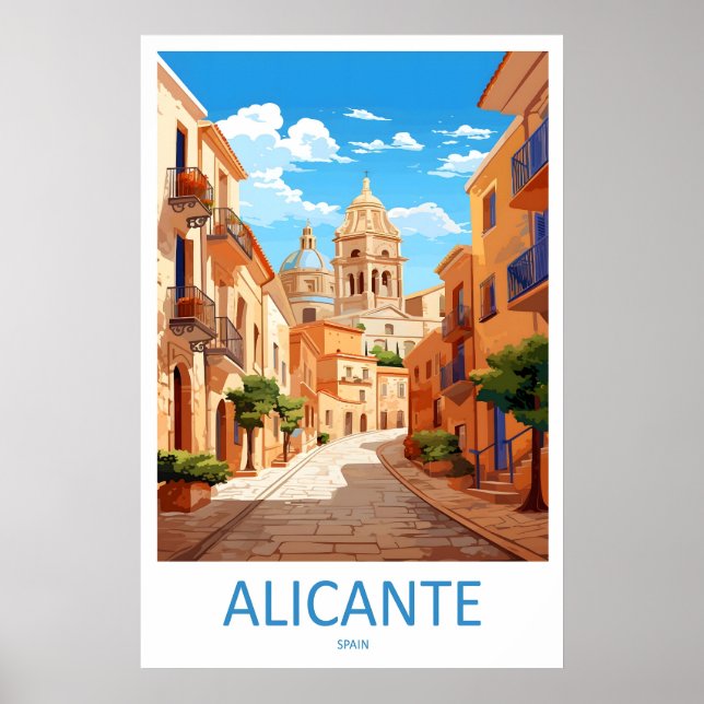 Affiche de voyage de ski national d'Alicante Parc  (Devant)