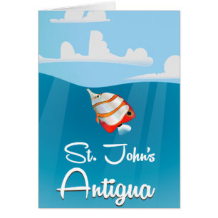 Affiche de voyage de St. John's, Antigua-et-Barbud