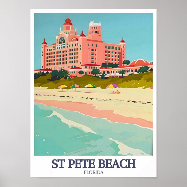 Affiche de voyage de St Pete Beach - Hôtel Don CeS (Devant)