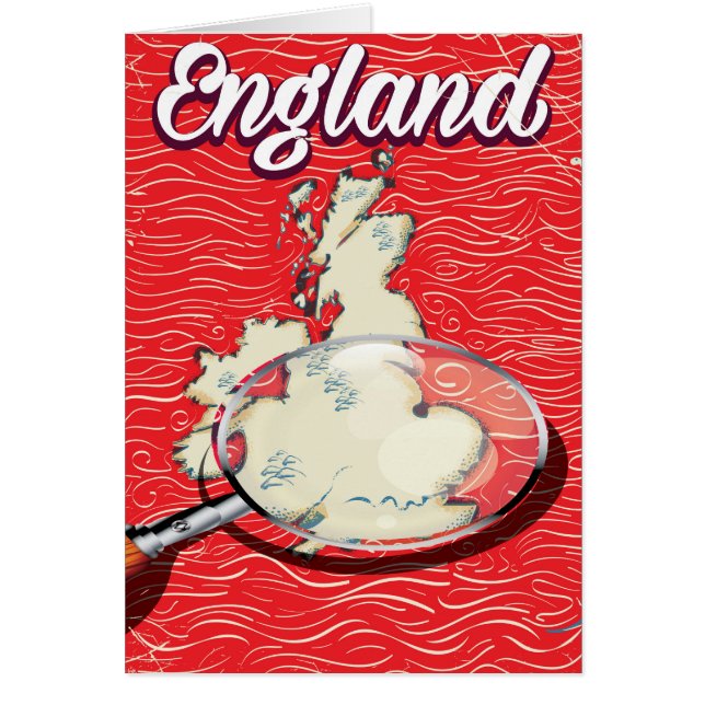 Affiche de voyage de style vintage Angleterre (Devant)