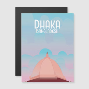 Affiche de voyage de style vintage Dhaka Banglades