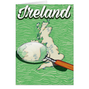 Affiche de voyage de style Vintage en Irlande