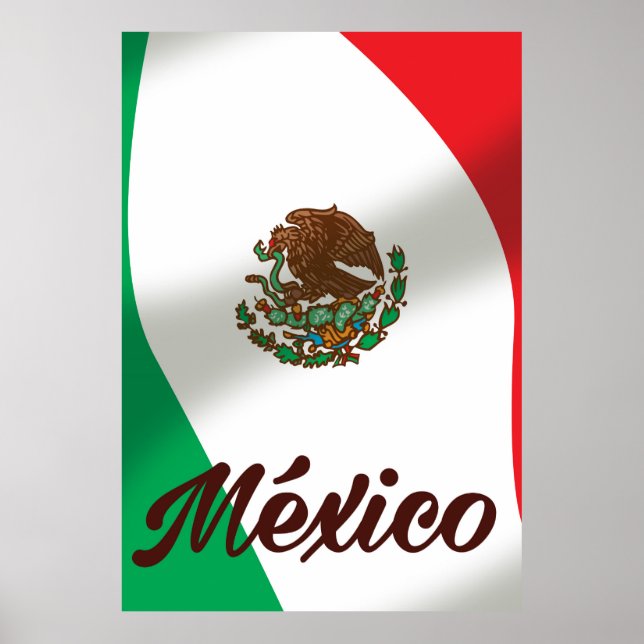 Affiche de voyage de style vintage Mexique (Devant)