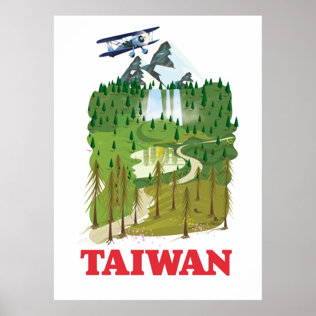 Affiche de voyage de Taïwan (Devant)