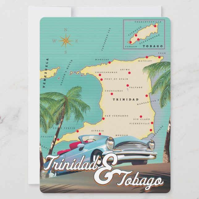 Affiche de voyage de Trinité-et-Tobago (Devant)
