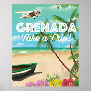 Affiche de voyage de vacances Vintage Grenade