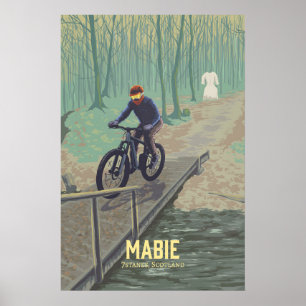 Affiche de voyage de vélo tout terrain de Mabie