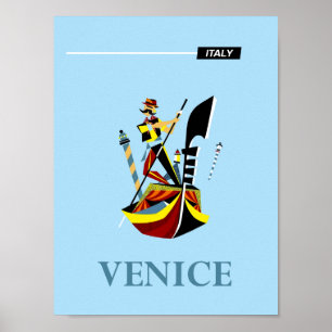 Affiche de voyage de Venise, Italie