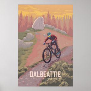 Affiche de voyage de VTT de Dalbeattie
