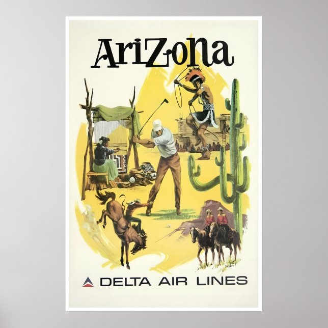 Affiche de voyage Delta Arizona Art Print (Devant)